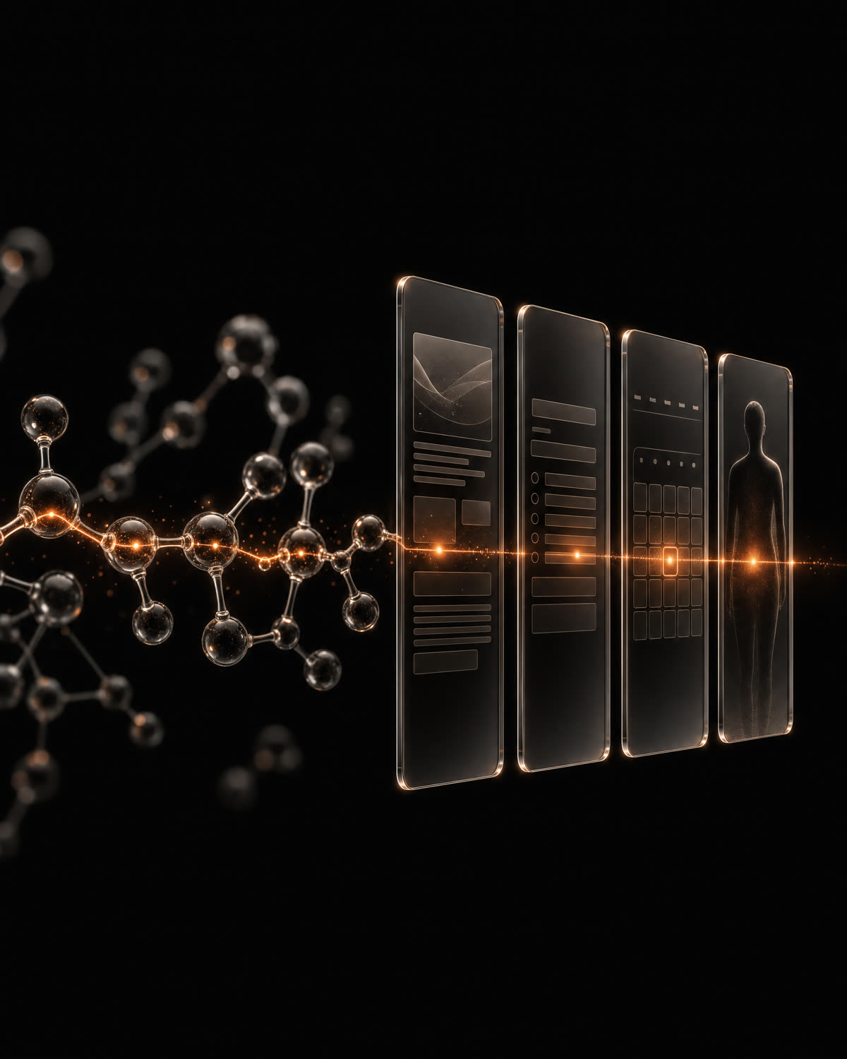 Peptide molecular chain transforming into education, qualification and consultation panels